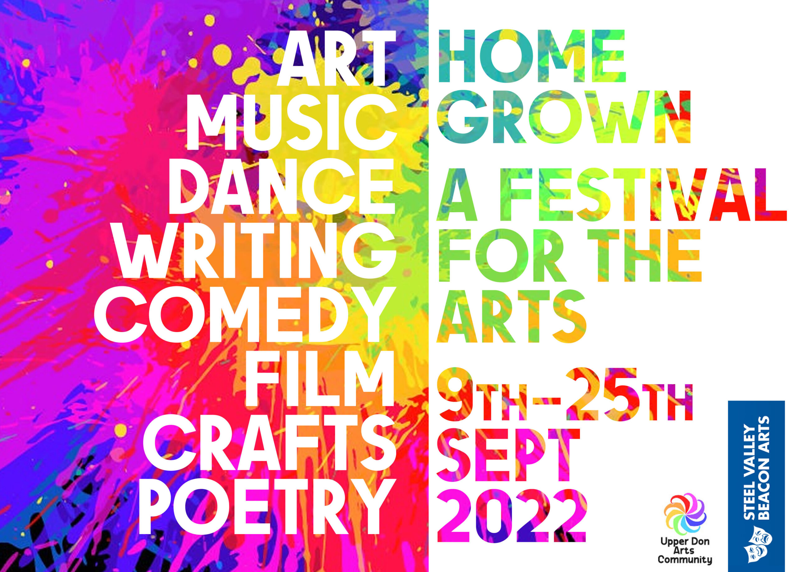 Steel Valley Beacon Arts announce our Homegrown Festival Steel Valley